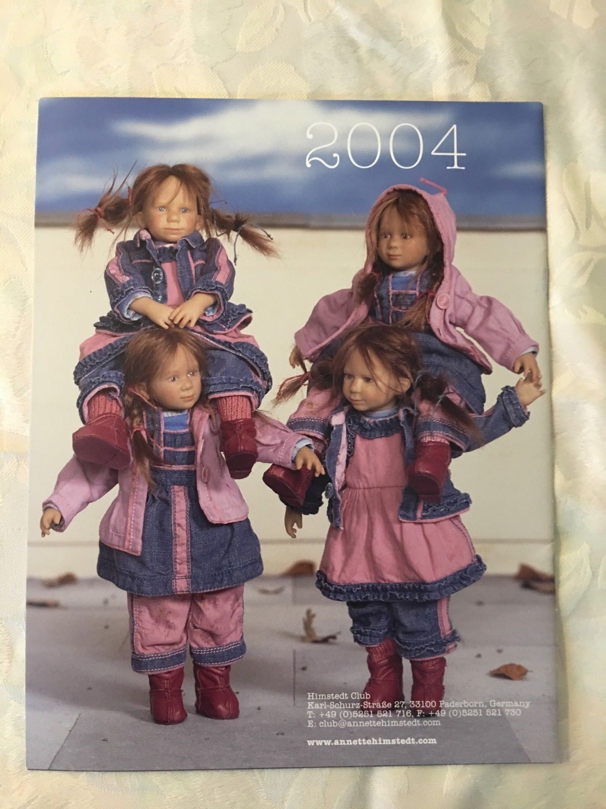 ANNETTE HIMSTEDT DOLL PUPPEN KINDER CATALOG 2004 FOR SINA AND FINA DOLLS ONLY