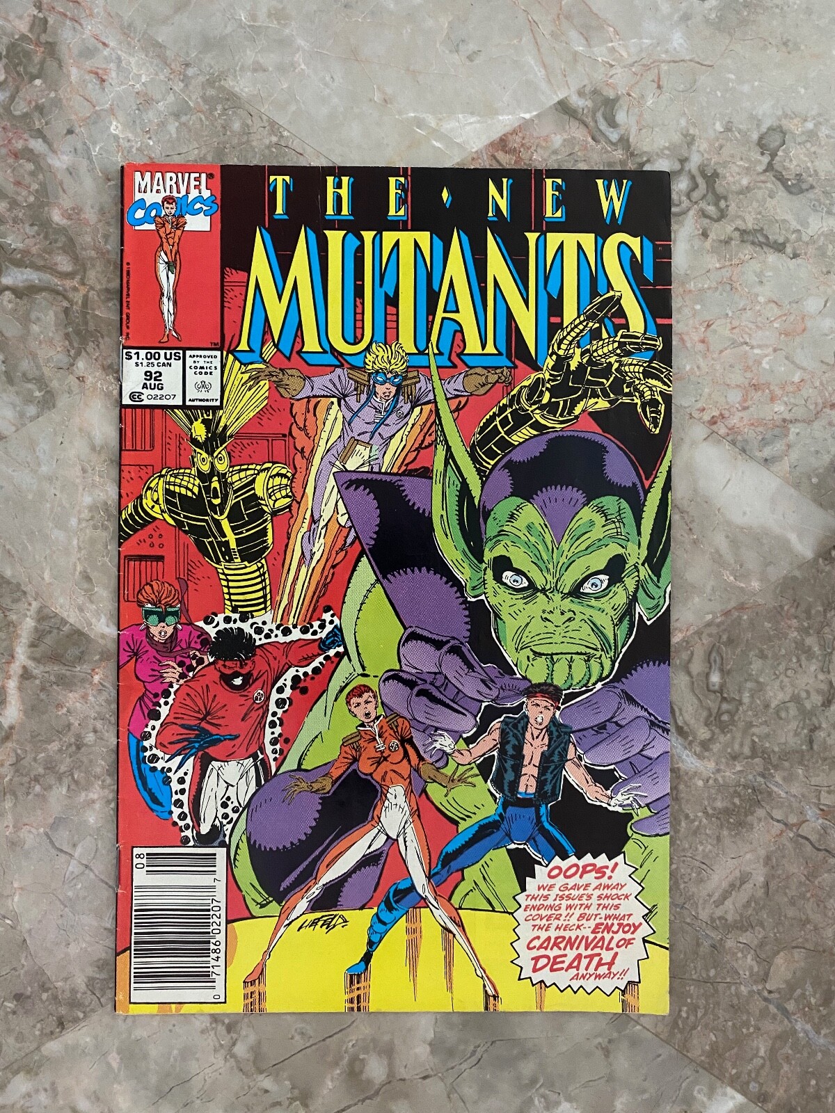 The New Mutants #92 Rob Liefeld Marvel Comics 