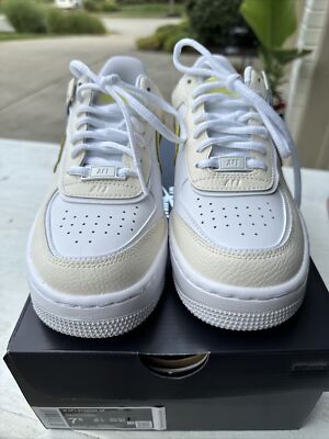 Nike  Air Force 1 Shadow SE 'Pale Ivory Light Zitron' DJ5197-100 Size 7.5W