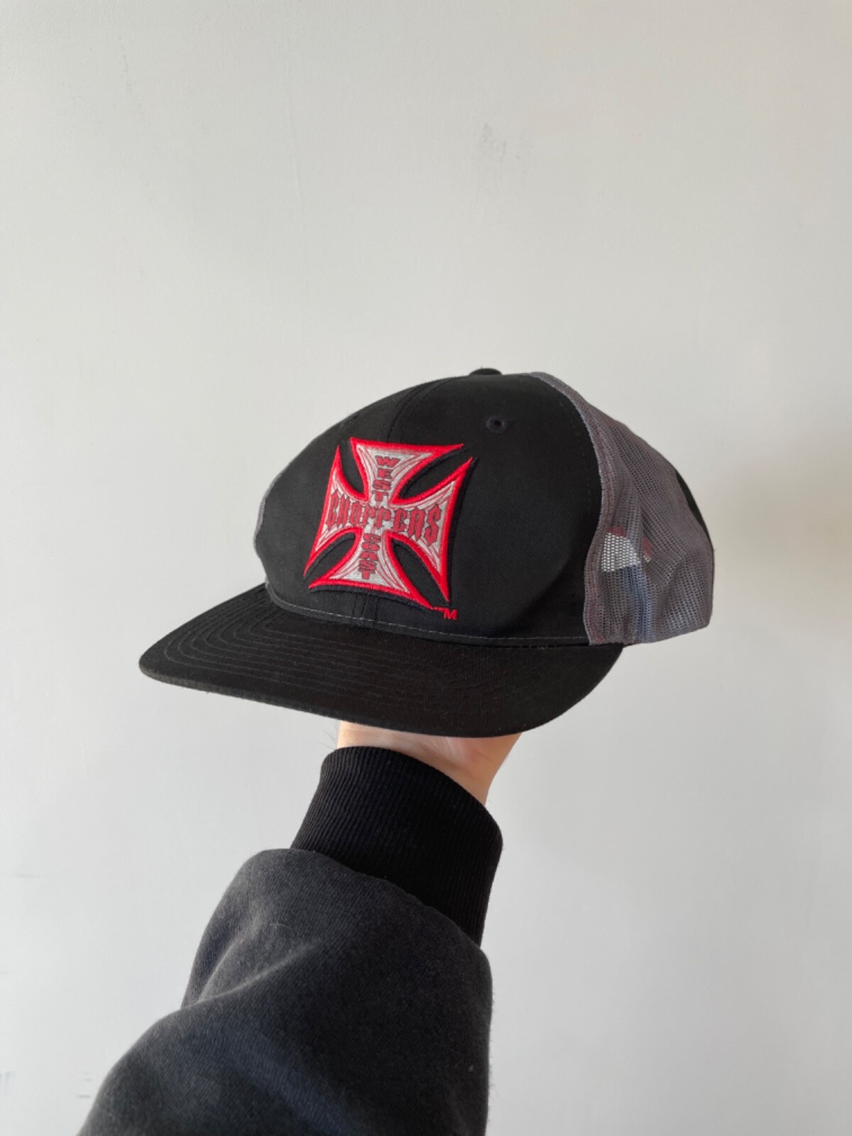 応援グッズ WEST COAST CHOPPERS EAGLE SNAPBACK HAT BURGUNDY RED WEST COAST CHOPPERS OG CLASSIC HAT - BLACK