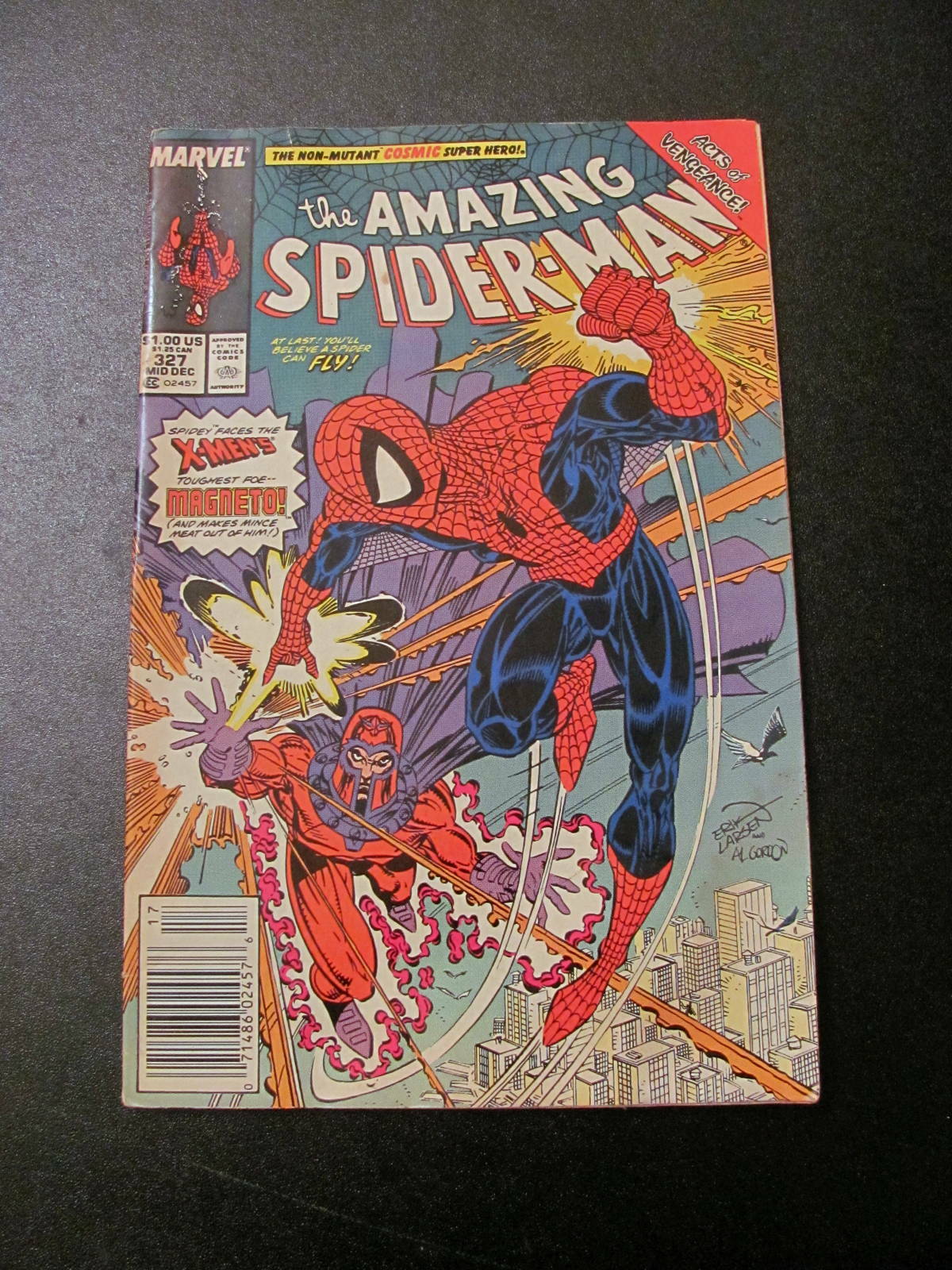 The Amazing Spider-Man #327 (1989) FN Marvel Newsstand X-Men