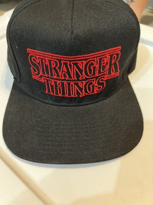 Stranger Things Netflix Hat Cap Black Snapback Logo