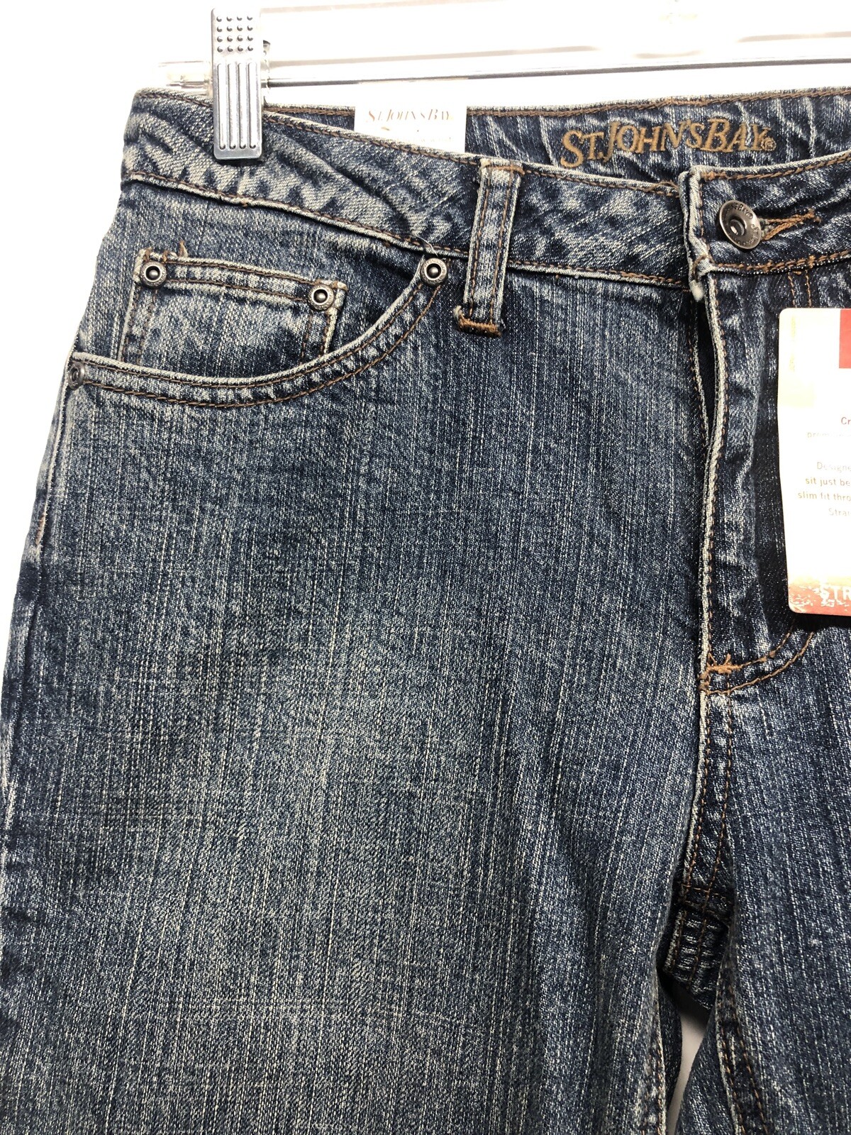 NWT St John's Bay Women Straight Leg Medium Wash Jeans size 6 eBay