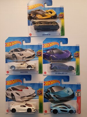 Hot Wheels Bugatti - McLaren - Pagani Utopia - Koenigsegg - Lamborghini Bundle 