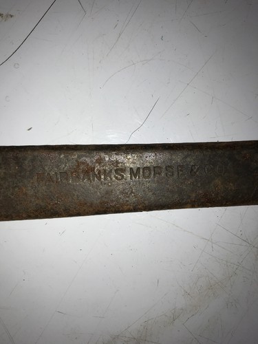 RARE Antique Cast Iron SCALE Wrench FAIRBANKS MORSE Estate find