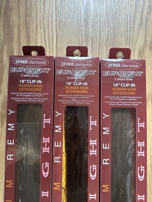 EURONEXT REMY COLLECTION 18'' CLIP IN 100% HUMAN HAIR EXTENSIONS