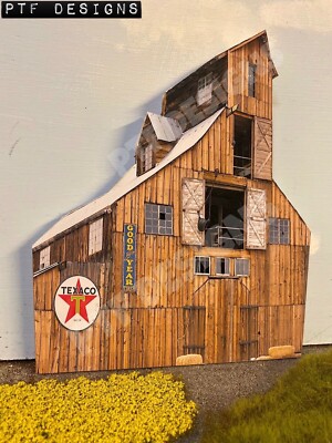N Scale Scratch Built ''Tall Barn'' Farm Building Front/Flat, MTH WALTHERS * NEW!