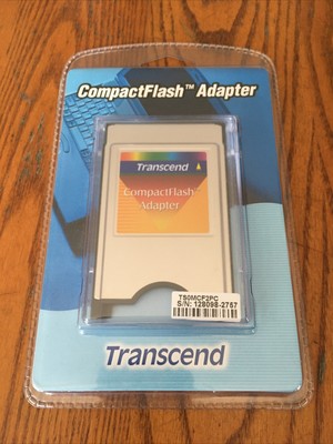 Transcend Compact Flash PCMCIA Adapter New