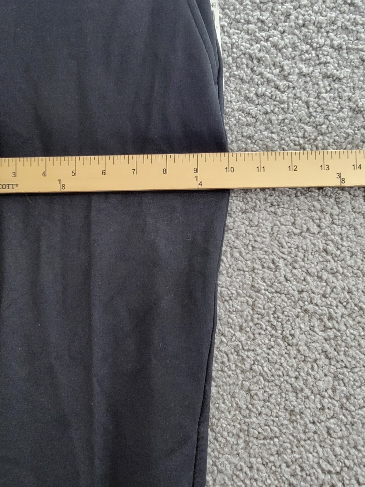 Lauren Ralph Lauren Ponte Straight Leg Ankle Pants Women's XS Black Zip Hook&Bar - Picture 6 of 18