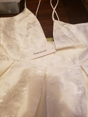 Mi a Mi Dress Medium Wedding White NWT Francesca's - Smoke Free Home!