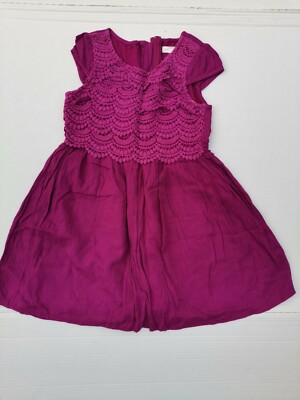 Pumpkin Patch Dress Party Cotton Raspberry Pink Summer Kids Girl Size 8 Years
