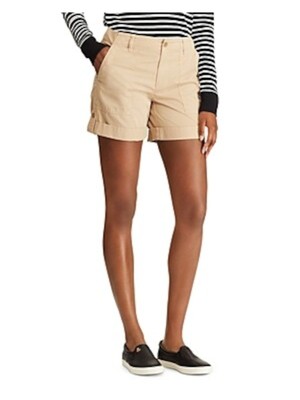 

RALPH LAUREN Женские бежевые шорты с карманами, Бежевый, 200726912002