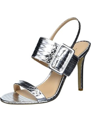 

Женские сандалии VIA SPIGA Silver Snake Macyn Stiletto с ремешком на пятке 7,5 м, Серебряный, C4367L2