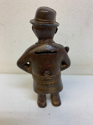 Original Antique Cast Iron MULLIGAN POLICEMAN Officer Cop Bank A.C. Williams