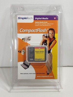 SimpleTech 128MB CompactFlash Card - VGC (STI-CF/128)