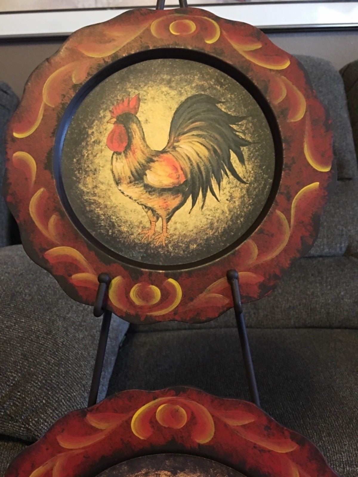rooster plates with rack