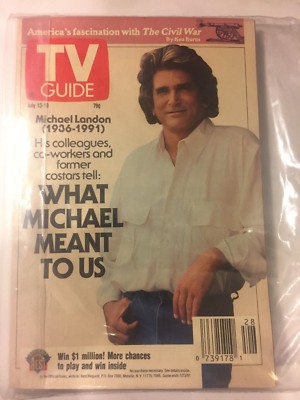 1991 July 13-19 TV Guide - What Michael Meant to Us Michael Landon - SEALED