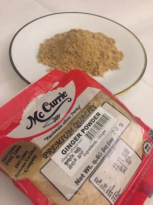 Organic Ground Ginger Root Powder Natural Premium Quality 70g Grown In Sri Lanka