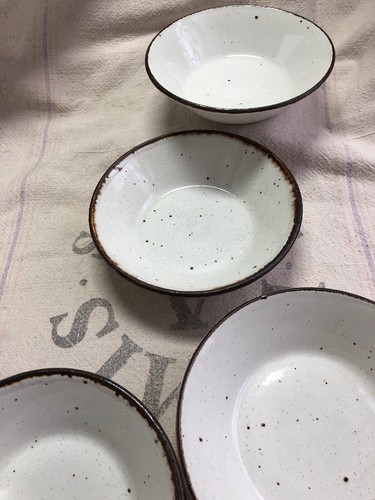 Set Of 4 Stoneware Stonehenge Salad Bowls - 7” - Midwinter - England