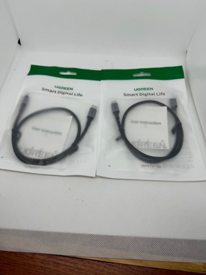 2 Pack UGREEN Smart Digital Life USBC to USBC Cable 100W Fast Charge 1.6 feet