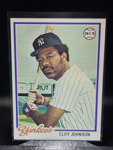 Cliff Johnson New York Yankees 1979 Topps Baseball Trading