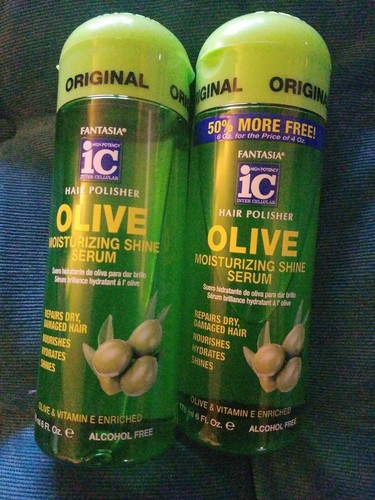 2 PACK FANTASIA IC HAIR POLISHER OLIVE MOISTURIZING SHINE