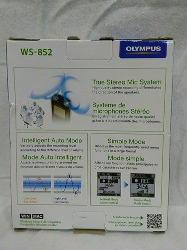 Olympus WS-852 Digital Voice Recorder