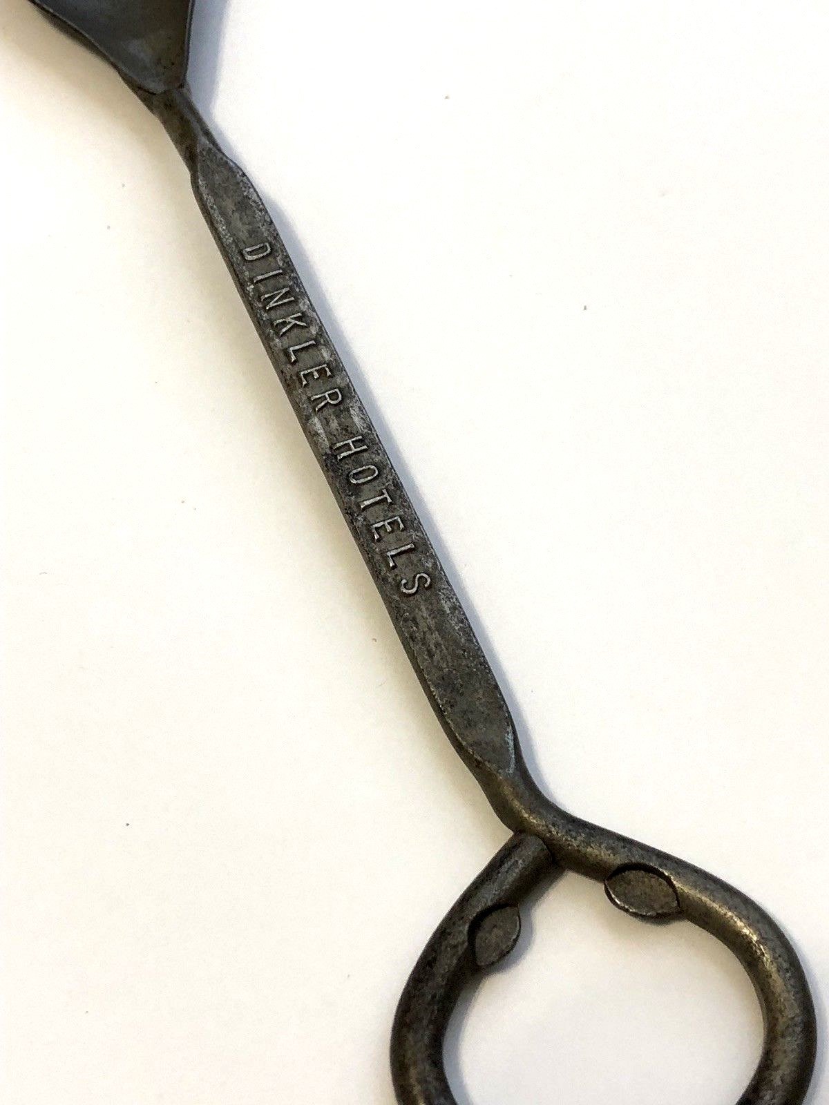 Vintage Dinkler Hotels Bottle Opener with Spoon end PAT. NO. 85178