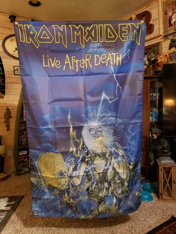 Iron Maiden Flag Live After Death 3’x5’ Huge