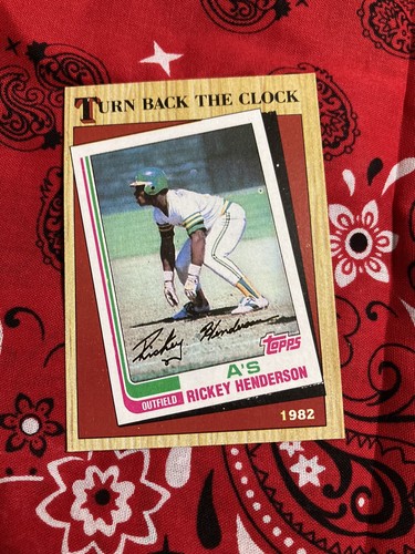 1987 Topps Turn Back the Clock 1982 #311 Rickey Henderson Error