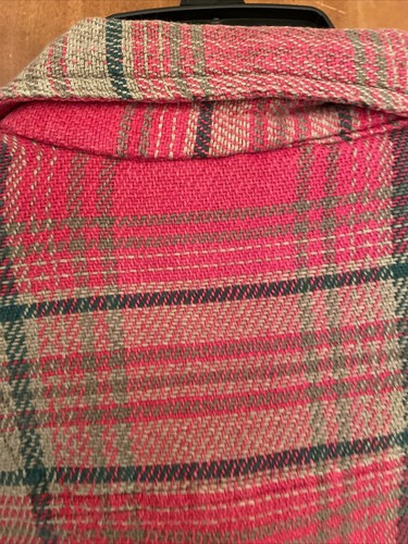 Vtg TIMBERLAND Heavy Flannel OG Guide Shirt Plaid Cotton WeatherGear Mens XL