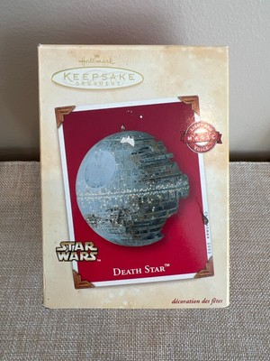 2002 Hallmark Keepsake Star Wars ''Death Star'' Christmas Ornament Light Magic