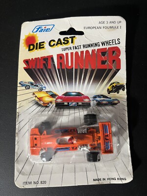 Faie 1:64 Die Cast Swift Runner European Foumule I Orange Very Rare Hong Kong