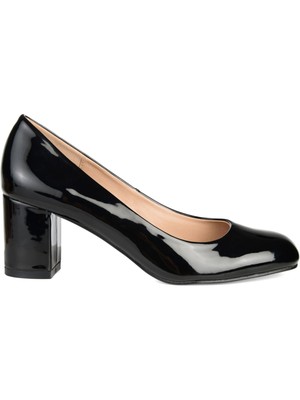 

КОЛЛЕКЦИЯ JOURNEE Женские черные туфли-лодочки без шнуровки Miranda Square Toe Block Heel, Черный, MIRANDA-PUMP