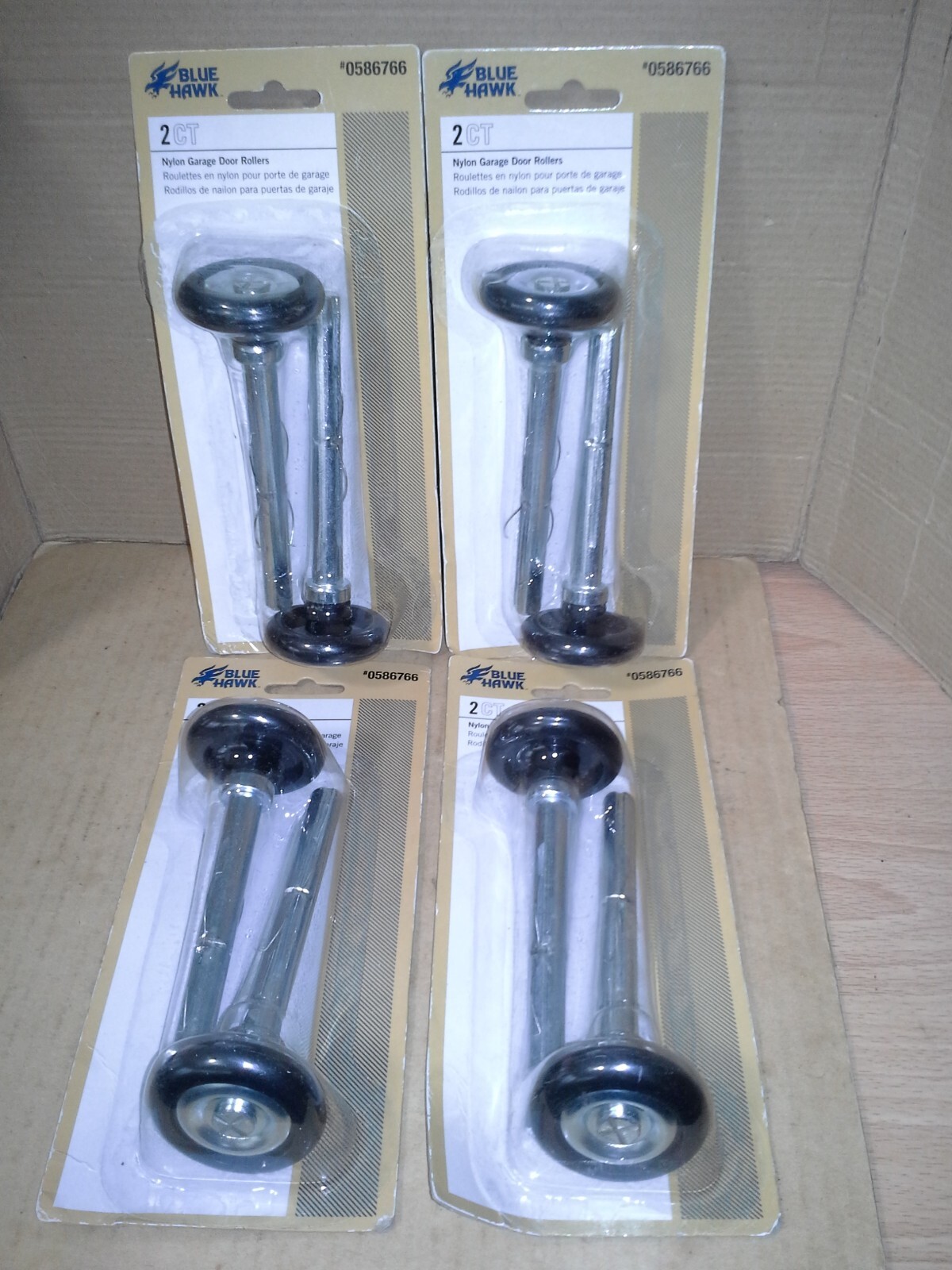 Blue Hawk 2-Pack Silver Nylon Garage Door Roller Blue Hawk 2-Pack Silver Nylon Garage Door Roller