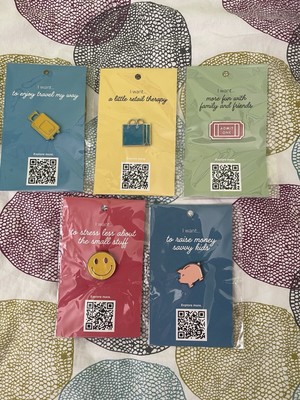 5 Capital One Cafe Pins
