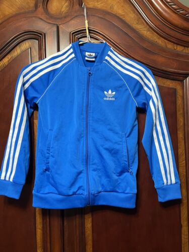 Vintage 80s Adidas Trefoil Logo Track Jacket Kids Size S Vintage 80s Adidas Trefoil Logo Track Jacket Kids Size S