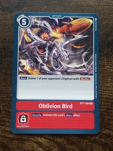 Oblivion Bird BT1-094 C Digimon TCG L4895* | eBay