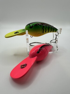 SPRO Rk Star 55 - Crankbait - Firetiger and FLO Pink - (2) Fishing Lures