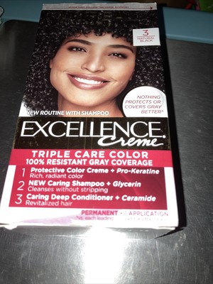 L'Oreal Paris Excellence Creme Permanent Hair Color Natural Black
