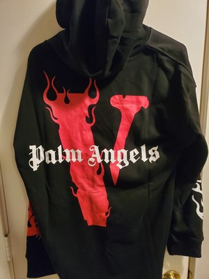 Vlone x Palm Angels hoodie Red mens Size Large