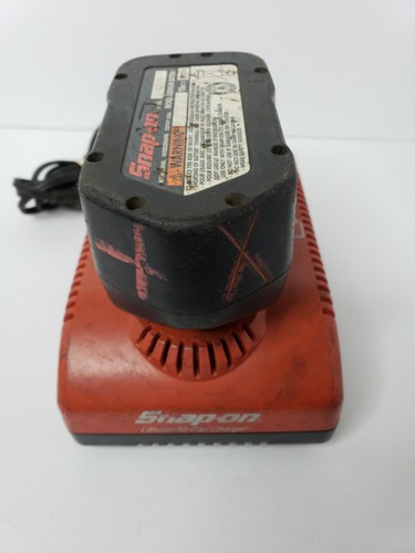 Snap-On 18V Cordless Impact w/ 2 Batteries and Ni-Cad Charger - Untested