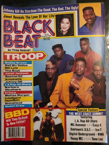 ☆Boss☆ ポスター　Vintage G-rap Hiphop R&B Vintage Black Beat Magazine Featuring Troop December 1990 | eBay
