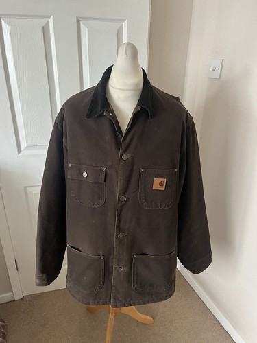 希少　Carhartt Michigan Chore Coat Brown Kurtka Carhartt Michigan Chore Coat - brązowy (hamilton