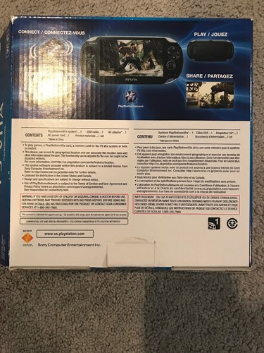 Ps Vita (Box Only) Black PCH 1001 psvita Playstation Portable. Box only