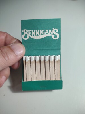 Vintage Bennigan's Restaurant Collectible Advertising Full Unused Matchbook NOS