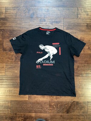 VINTAGE RALPH LAUREN P WING STADIUM SPORT HI TECH GYMNAST SKI BEAR FISH SZ XL