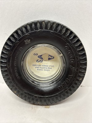 Good Year Tire Ashtray Vintage, Service Store Promo, Atl Ga Super High-Mileage