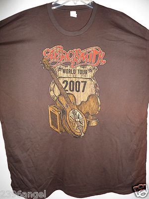 AEROSMITH OFFICIAL OLD STOCK MERCH 2007 BAND CONCERT MUSIC T-SHIRT 2XL / XXL