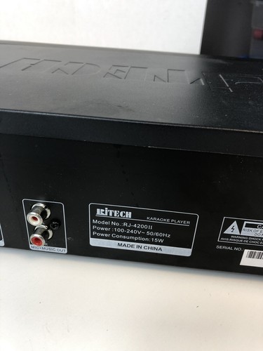 RJ Tech RJ 4200-II Karaoke Machine Receiver With Power Cable Only
